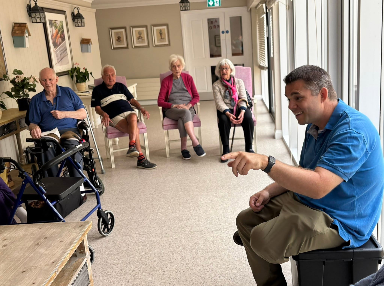 A group of residents taking part in a Memory Club session