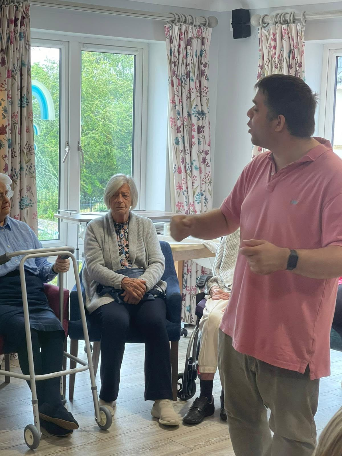Alex leading a Memory Club session
